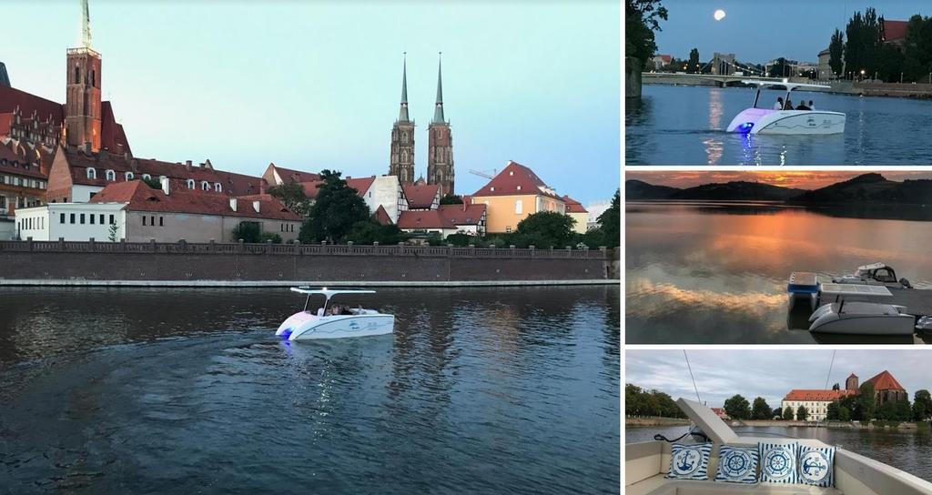 ALONG THE ODRA RIVER - CRUISE ON WROCŁAW Info: 15 EURO per person One of the greatest adventures is combining sightseeing with Odra river cruise, during which our guests can explore why Wrocław is