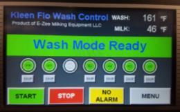With the Rotary Switch to the Right in Wash, it should appear as shown. Next, go to Main Wash Mode window and start the Wash.