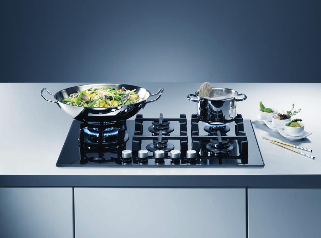 Gas hobs 63 Precise control for peace of mind.