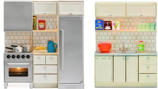The Lundby kitchen provides a more economic alternative and comes with all the accessories