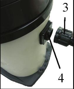 Release the latches (1) by pulling them outwards and remove the upper section of the vacuum cleaner (2).