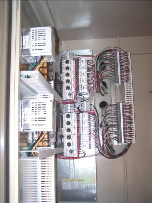 Figure 16, Upper Section of the VFD Control Panel Section Optional Fan VFD Circuit #1 Fan Contactors & Overloads