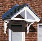 Quality GRP Overdoor Canopies Quality GRP Overdoor Canopies Cheltenham Carisbrooke or 8 Traditional canopy with clay tile