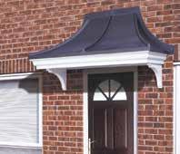 665 5 1620 1240 15 110 0 Sherbourne A realistic rolled lead-topped door canopy. Suitable for bay tops. Smooth fascia detail. rosewood.