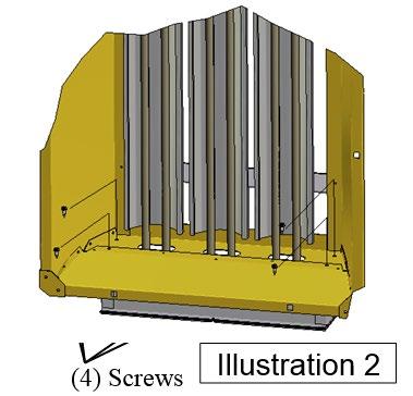 Remove and save the (12) screws shown in Illustration 1 with a 5/16 nut driver. 4.