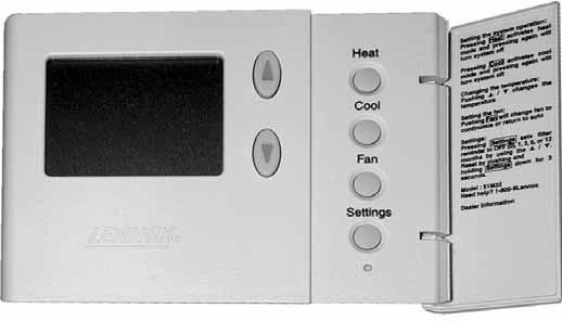 70 If the thermostat is in heat mode, heat mode is disabled when the button is pressed. This is indicated by OFF in the box as shown in figure 5. 69 Figure 2.
