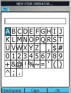 Text Editor Editable text field Touch Pad of alphanumeric characters (Tap with stylus or