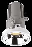 FIDELIS DOWNLIGHTS 108MM CUT-OUT SERIES Ø108mm NON ADJUSTABLE NON ADJUSTABLE 15 WATT 20 WATT 25 WATT 1021 LUMEN 1227 LUMEN 1492 LUMEN Beam Angle: 15 Beam Angle: 25 LED