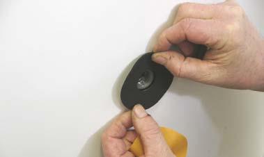 4. Peel off the protective foil from the insulation, apply the