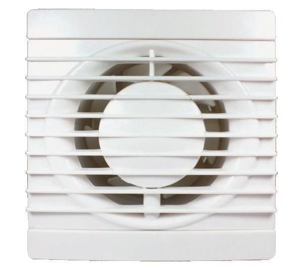 Fan is equipped with a valve Compatible with 100 mm PVC or flexible air ducts MOTOR: Equipped with thermal cut out protection Low power consumption High materials quality and high efficiency IP-X4