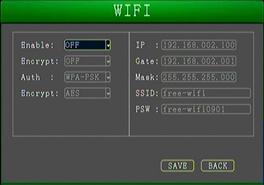 card carrier accordingly. WIFI Enable: ON/OFF means to enable or disable WIFI connection.