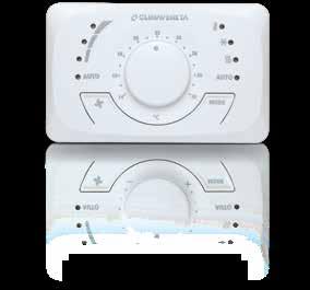 04/05 A NEW WAY TO LIVE COMFORT i-chd CONTROLLERS RS485 RS485 i-hb i-hb EKW WALL MOUNTED Room thermostat, manual-and automatic regulation of fan, manual-and