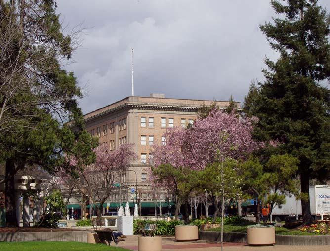 2.10 Santa Rosa s Courthouse Square with the Rosenberg building in the background. A.