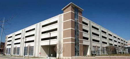Figure 16.11b Parking Structures: Simple, clean lines with a horizontal dominant design. D. Section 8.6 Base Treatments except that contemporary style architecture is exempt from this requirement. E.