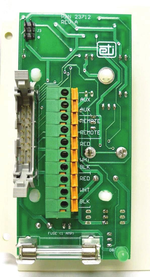 Refer to Figure 4 for useful information regarding the front panel PC board. FIGURE 4.