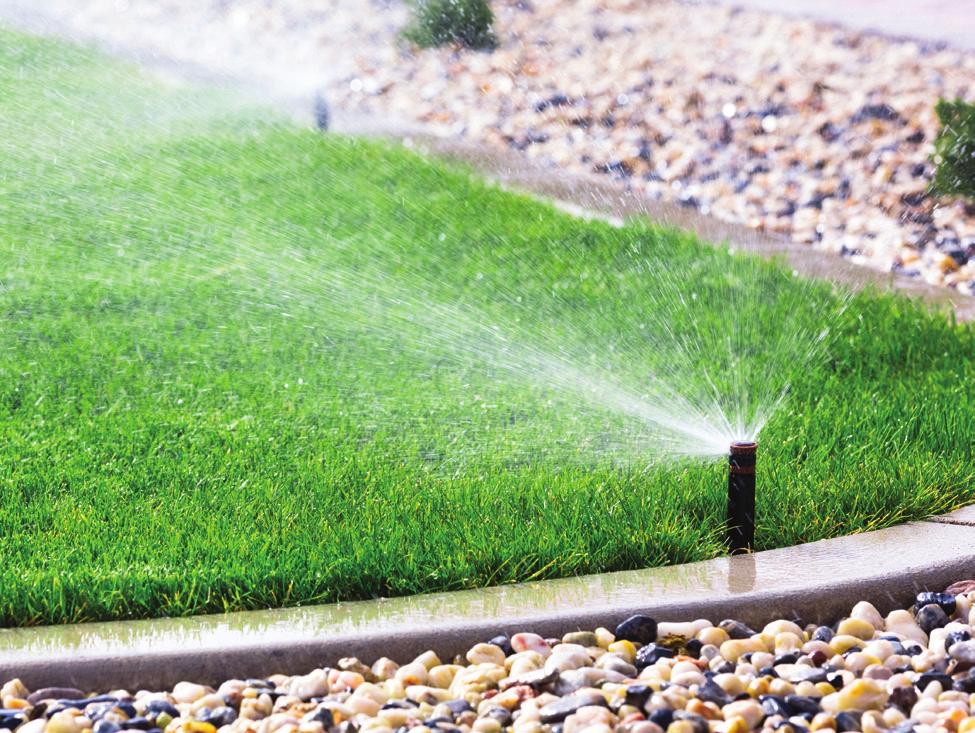 Greywater systems reuse water from the home. Lawn sprinkler systems can use this water.