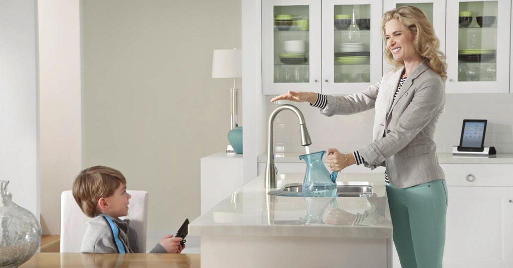 Photo Courtesy of Moen For the individual who spends a lot of time in the kitchen, touch-free faucets allow for easy access to water without spreading germs.