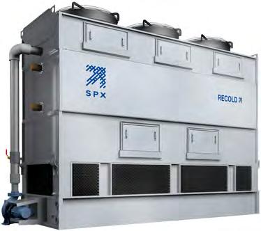 MARLEY CUBE DTC COUNTERFLOW EVAPORATIVE CONDENSER Induced-draft indirect evaporative heat exchanger that converts refrigerants