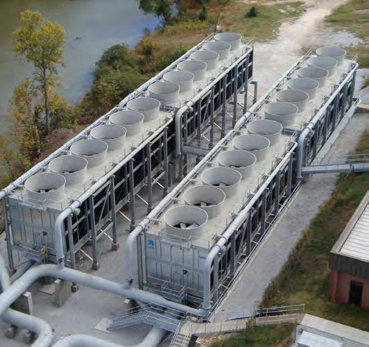 single-cell, factory-assembled cooling towers. Fewer piping and electrical connections offer greater installation savings.