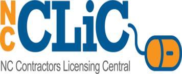 NC General Contractors' 2019 License Renewal Applications Now Online At NCCLiC.org The new online license renewal system NC Contractors Licensing Central (NCCLiC.org) is live!