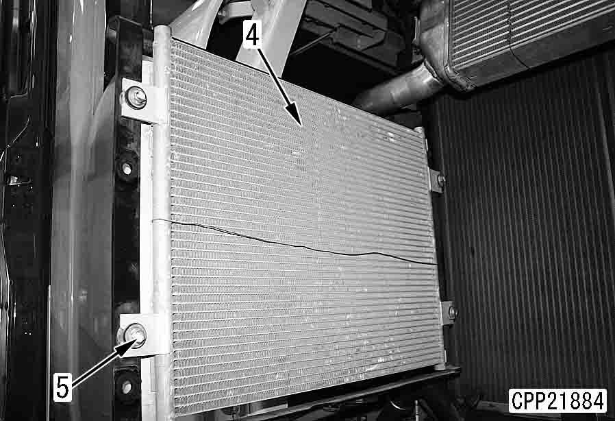 50 DISASSEM AND ASSEM- REMOVE AND INSTALL AIR CONDITIONER CONDENSER ASSEM- METHOD FOR INSTALLING AIR CONDITIONER CONDENSER ASSEM Air conditioner condenser assembly 1.