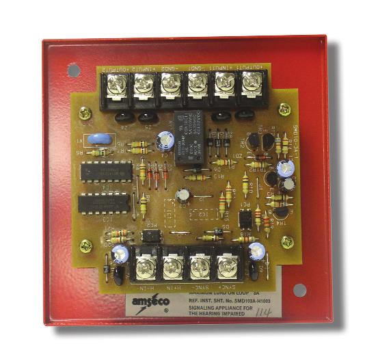 OF FIRE SMD-3A Sync Module L I S T I NG CALIFORNIA S E R V MARSALL I C E Description The Sync Module is designed to provide a synchronized temporal pattern (code 3) tone, and synchronize the strobe