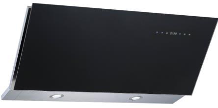 213 60cm Wall Mounted Hood, Black Color, Powerful Suction, 3 Speed Controls, Bright LED Lights, Push Controls, Easy Clean AL