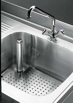 In addition, they are all equipped with an overflow pipe with a filter and drainage column. Height adjustable feet allow perfect alignment with all other units.