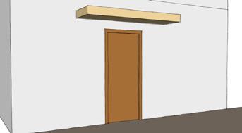 The entryway shall be clearly marked with a side lite window panel, adjacent window, or a door