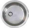 Stainless steel. 691.580.07 $50 BOHOLMEN inset sink 1 bowl. Can be undermounted.