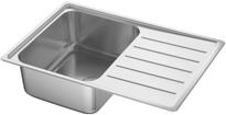 Stainless steel. 891.574.98 $65 VATTUDALEN inset sink 1 bowl with drainboard.