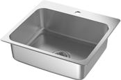 May be completed with GRUNDVATTNET sink accessories for effective use of space of the sink. W27⅛ D18½ H7⅛".