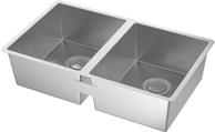 97/ Stainless steel. 503.254.26 $299 NORRSJÖN inset sink 2 bowls. Can be undermounted.