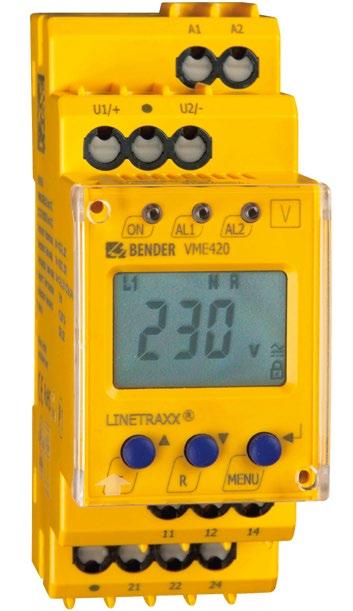 LINETRAXX VME420 Multi-functional monitoring relay for undervoltage, overvoltage and