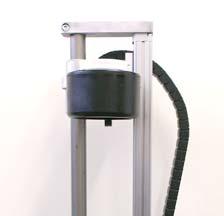 The coil stop is mounted bottom-up (or top down for inverse shrinking) into the lift cylinder groove (see the
