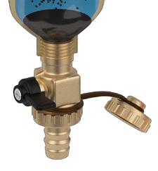 Draining off dirt and ferrous impurities The dirt separator collection chamber has a drain valve.