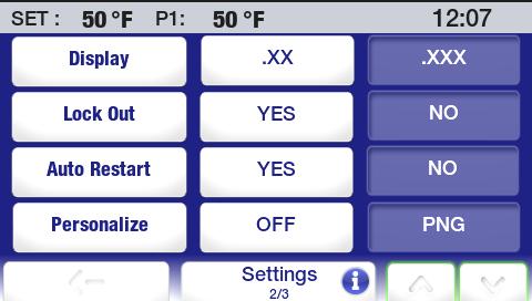 Sub-Menus NOTE: The following examples are intended to illustrate how commonly used touch screen icons function when displayed. A specific icon may or may not be displayed on a sub-menu page.