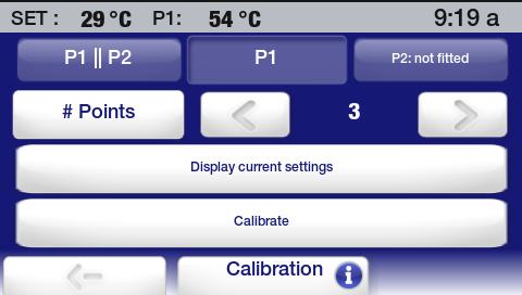 Calibration CAUTION: The maximum calibration offset for any given temperature point is ±2.0 C.