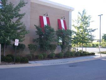 b. All stand alone retail/outlots shall provide a minimum 10 foot landscape buffer along the side and rear yards.