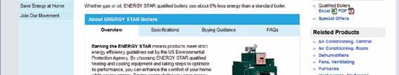 Qualified Product Ratings at www.energy STAR.