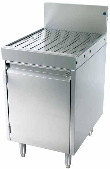 Drainboards Drainboard Cabinets Separate perforated insert offers level