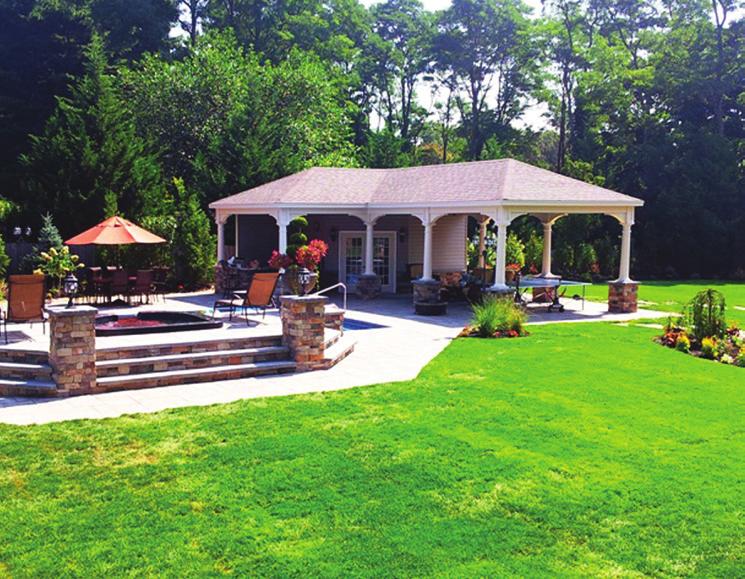 WHY BUY A VINYL PAVILION? Keeping up a tradition of beauty, vinyl pavilions are strong and durable while being very attractive.
