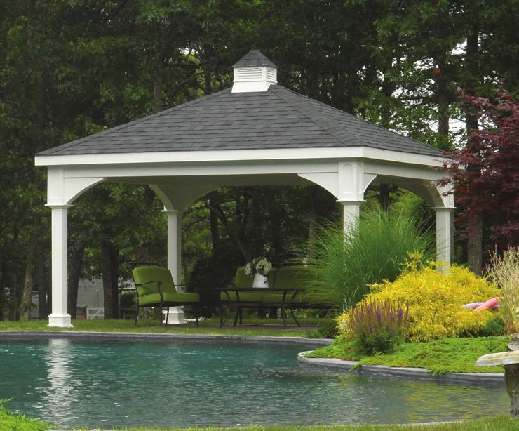 This pavilion is simple, beautiful, and fashioned in a manner that will never