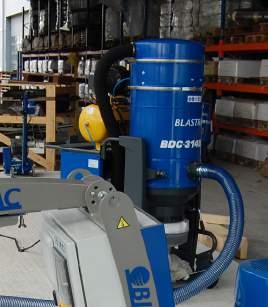 BLASTRAC DUST COLLECTORS TO WORK IN A