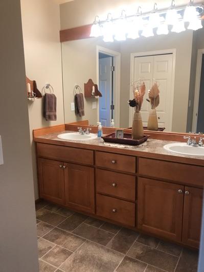 1. Location Materials: Upstairs Hall Bathroom1 2. Room Ceiling and walls are in good condition overall. Accessible outlets operate. Light fixture operates. 3.