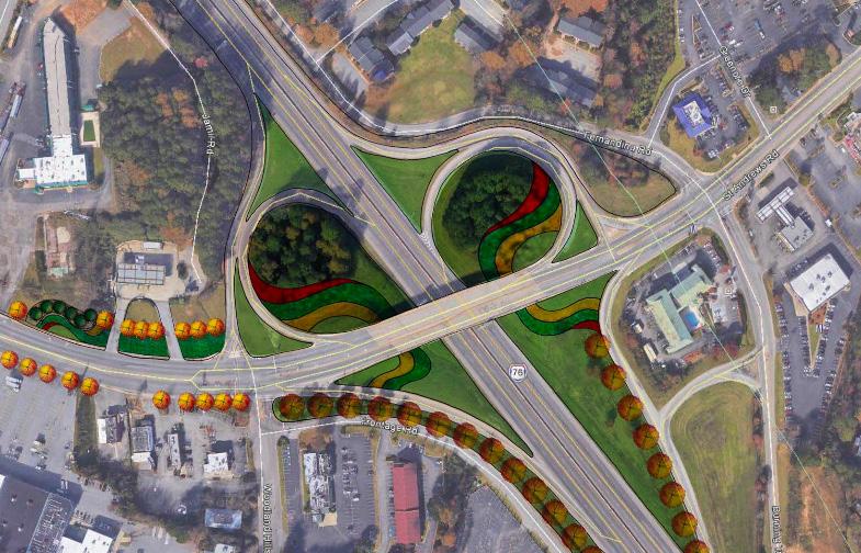 vision ConCepTS M GaTewayS M The illustration below demonstrates what the interchange could look like with recommended improvements.