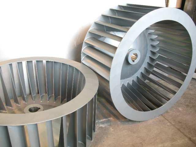 Fig. 2 Heat proof (high temperature) impellers designed by VNIIMT for furnace fans.
