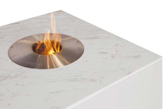 Harbour firebox is the perfect stage for entertaining and gatherings.