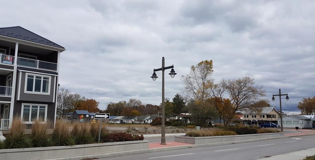 A Council-approved land swap is currently being finalized that will facilitate the proposed development: a portion of the subject lands abutting the north side of Why Not Park