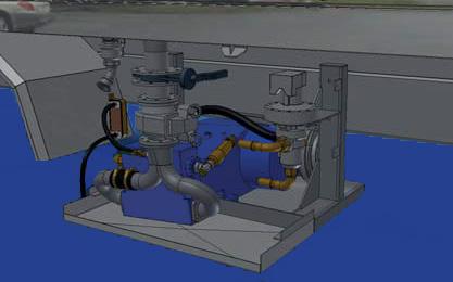 High pressure jetting pump cabinet Heated cabinet